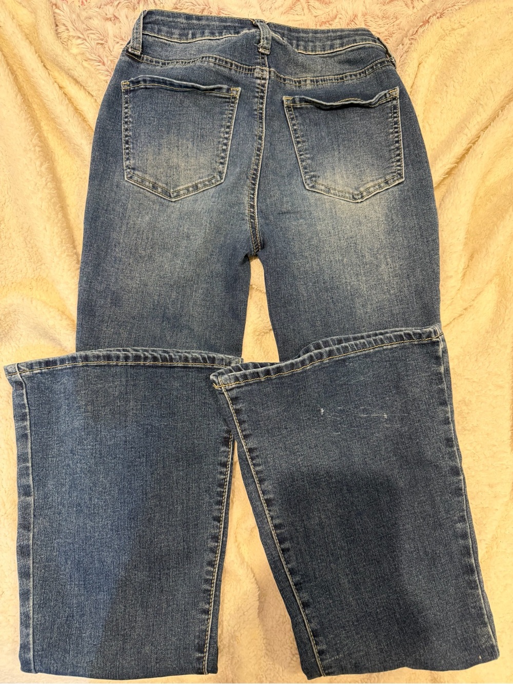 SO Women's Medium Blue Flare Jeans - Picture 2 of 2